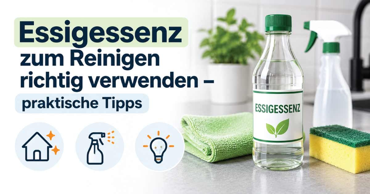 Essigessenz zum Reinigen richtig verwenden