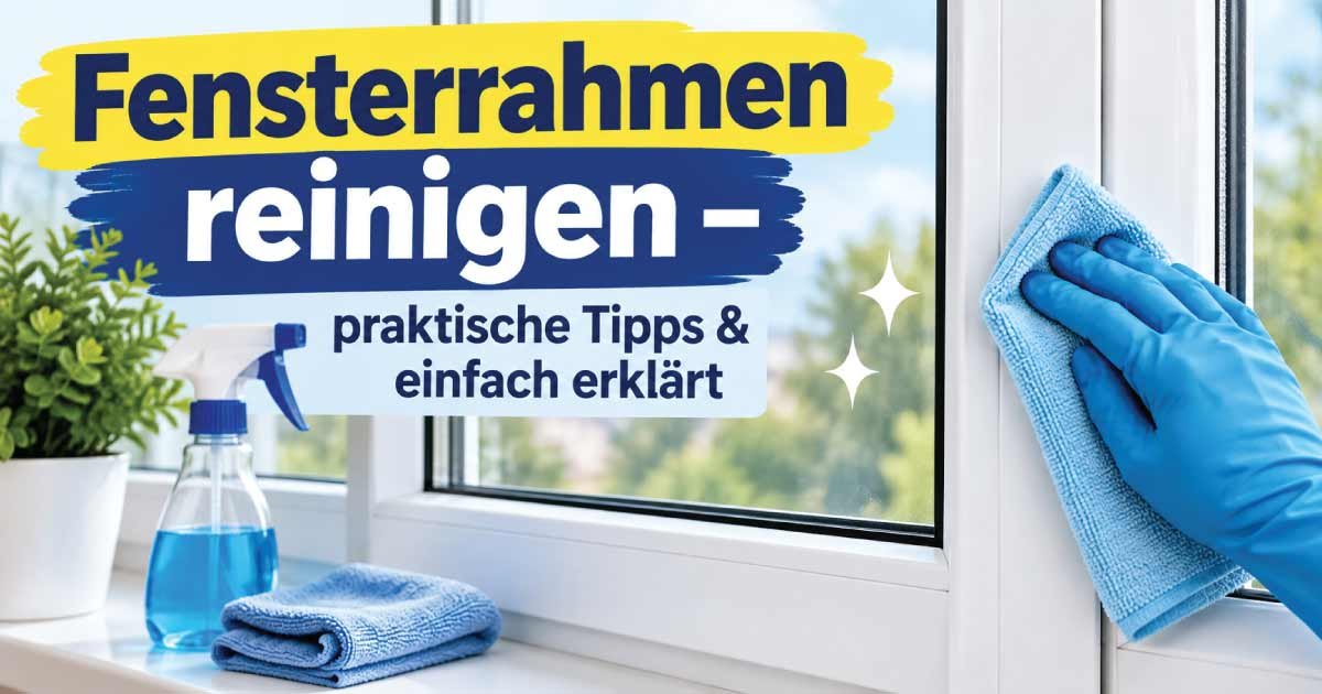 Fensterrahmen reinigen