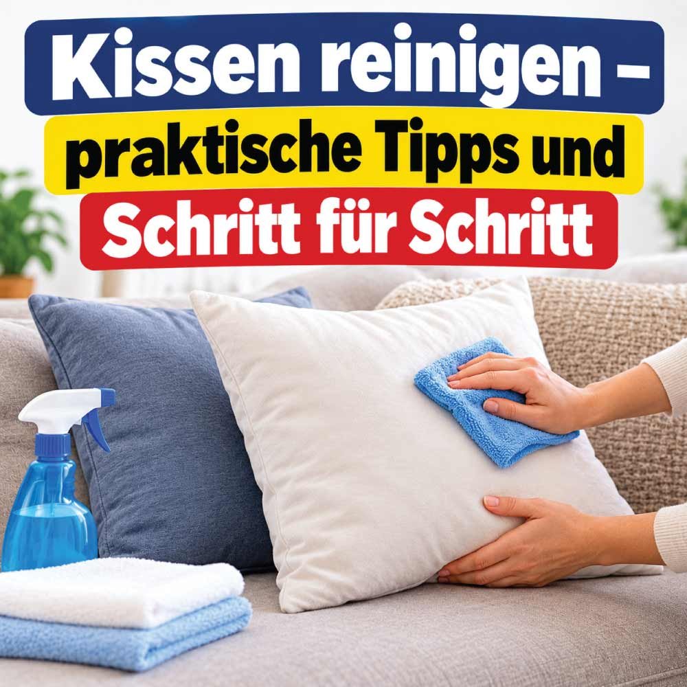 Kissen reinigen